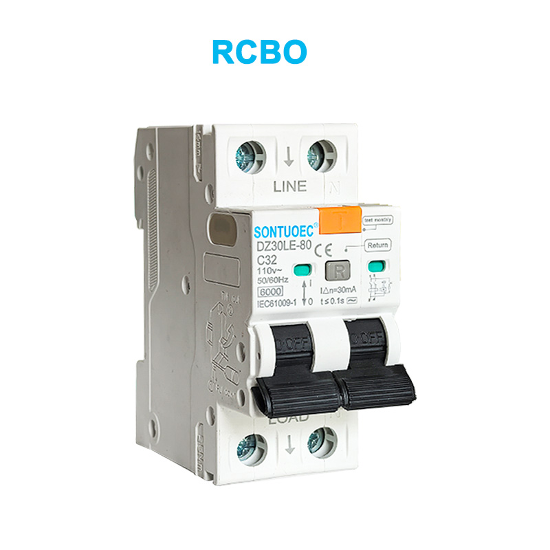 2 ਪੀ ਲੀਕੇਜ ਮੌਜੂਦਾ ਸਰਕਟ ਬਰੇਕਰ 6ka IEC61009.1 ਸੈਂਟੀਸਮੈਂਟਡਰਡ ਕੁਆਲਿਟੀ ਆਰਸੀਬੀਓ